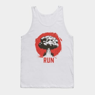 mushroom cloud run vintage Tank Top